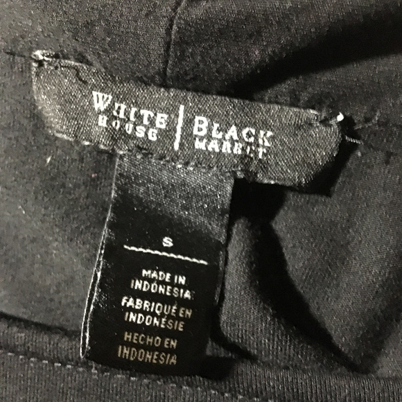 White House Black Market Black Long Sleeve Top - Picture 4 of 5